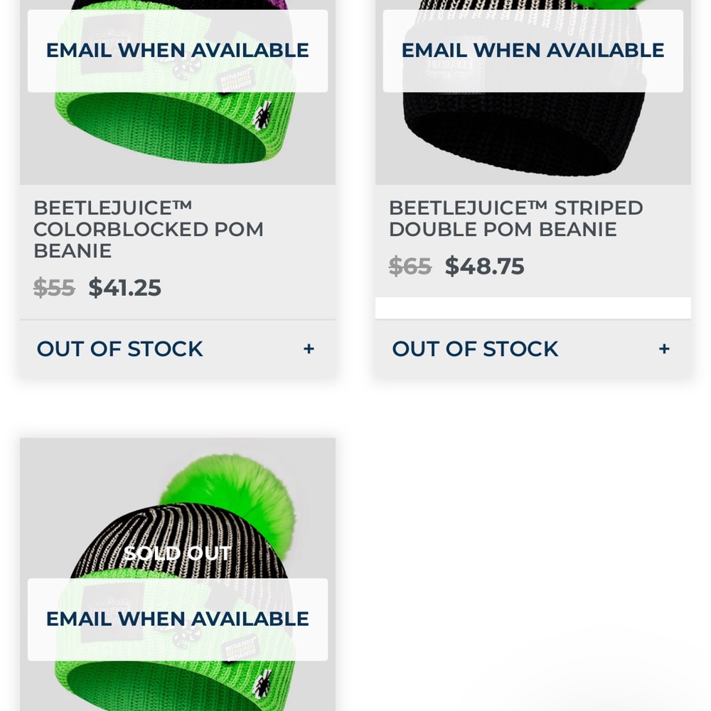 Colorblocked Pom Beanie - Green and Black